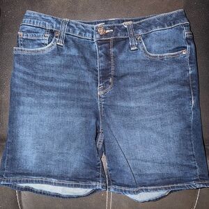 Seven7 Dark Blue Jean Shorts for Men